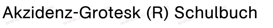 Akzidenz-Grotesk (R) Schulbuch 2 Regular字体转换
